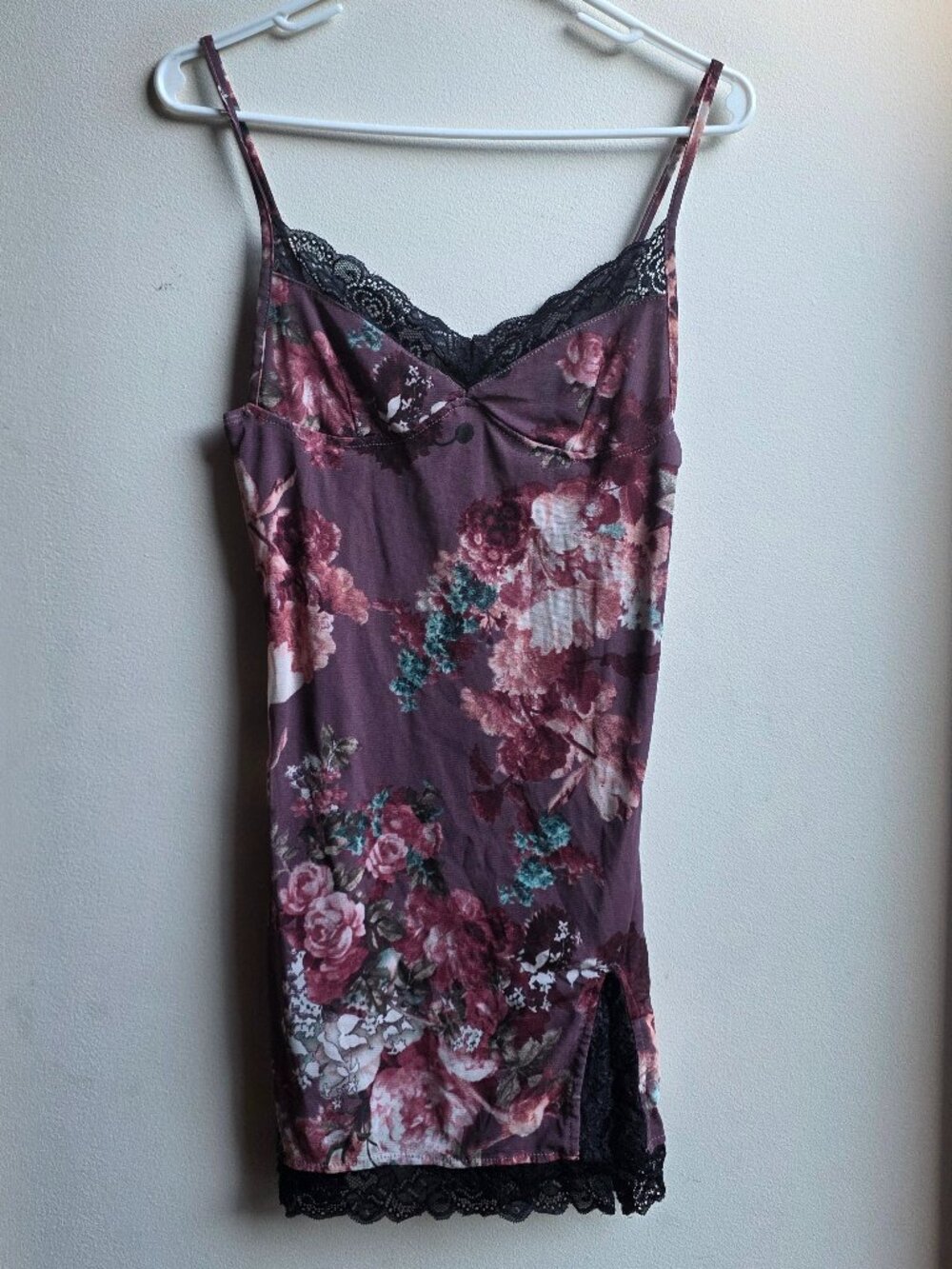 Olivaceous Floral Multi-Colored Slip Dress Size Small